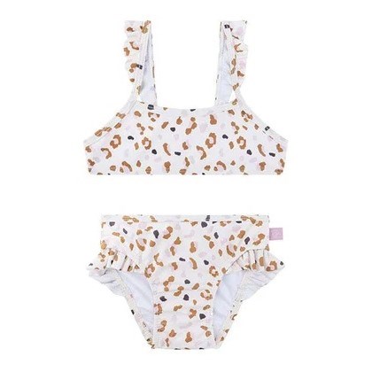 Swim Essentials Kız Çocuk Bikini-Leopar Beyaz