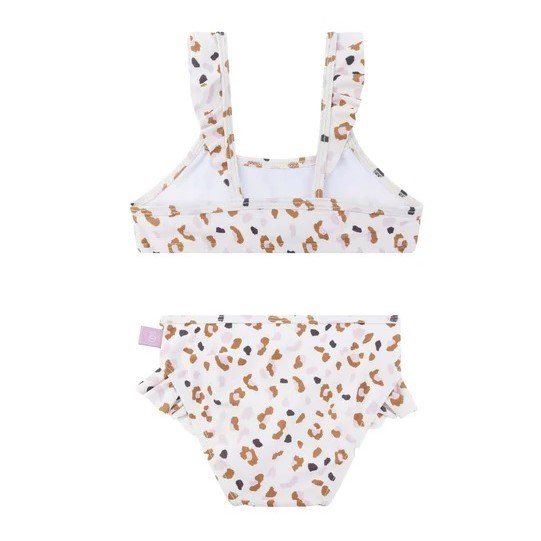 Swim Essentials Kız Çocuk Bikini-Leopar Beyaz