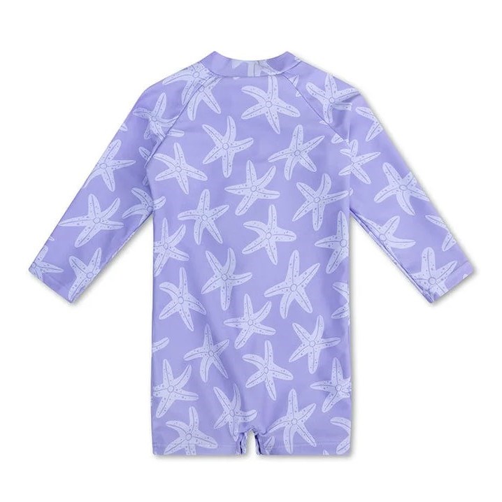 Swim Essentials Fermuarlı Uzun Kollu Mayo Mor