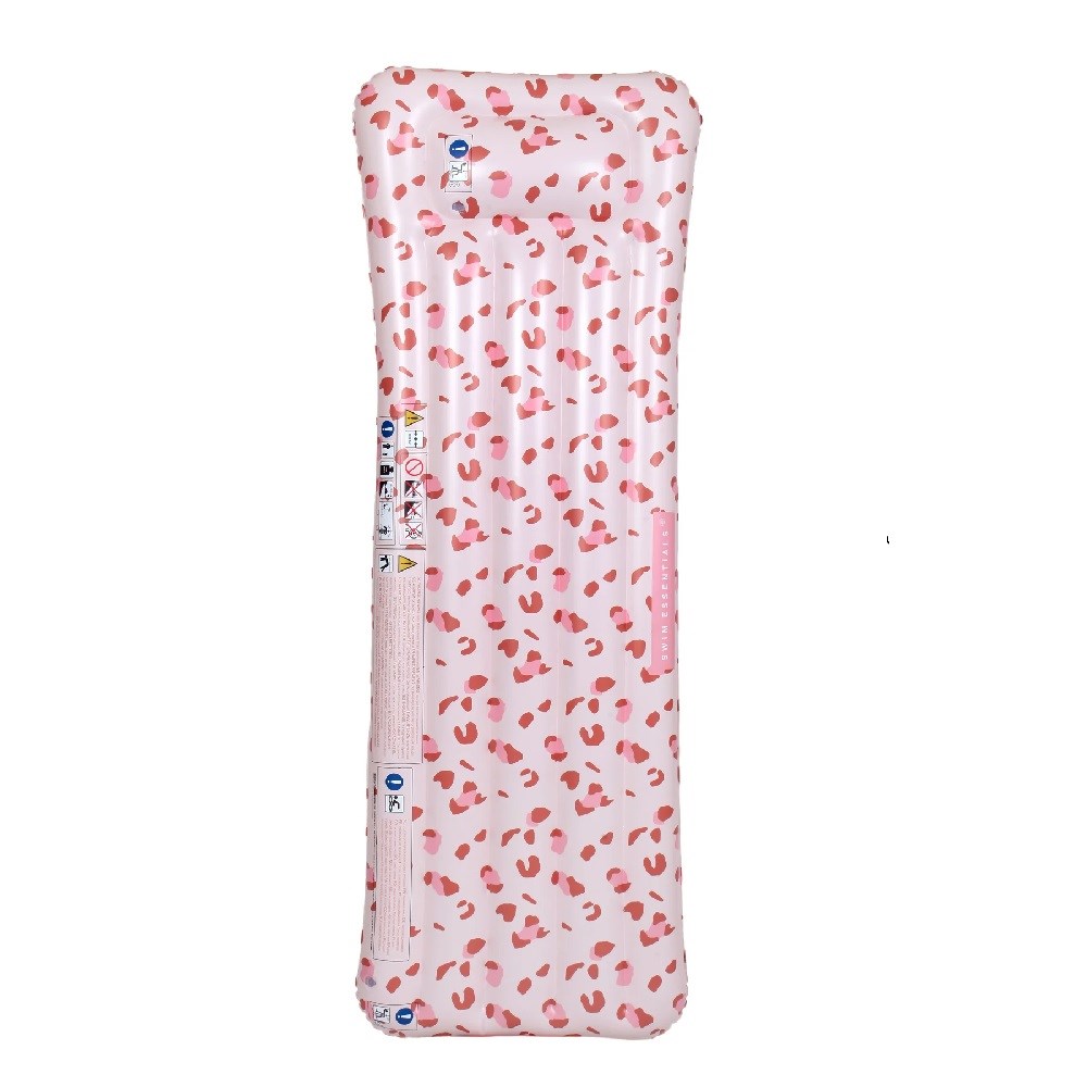 Swim Essentials Old Pink Leopard Şişme Deniz ve Havuz Yatağı 177cm 