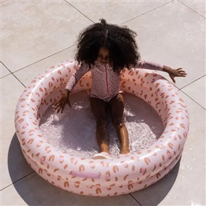 Swim Essentials Old Pink Leopard Çocuk Şişme Oyun ve Yüzme Havuzu 100cm