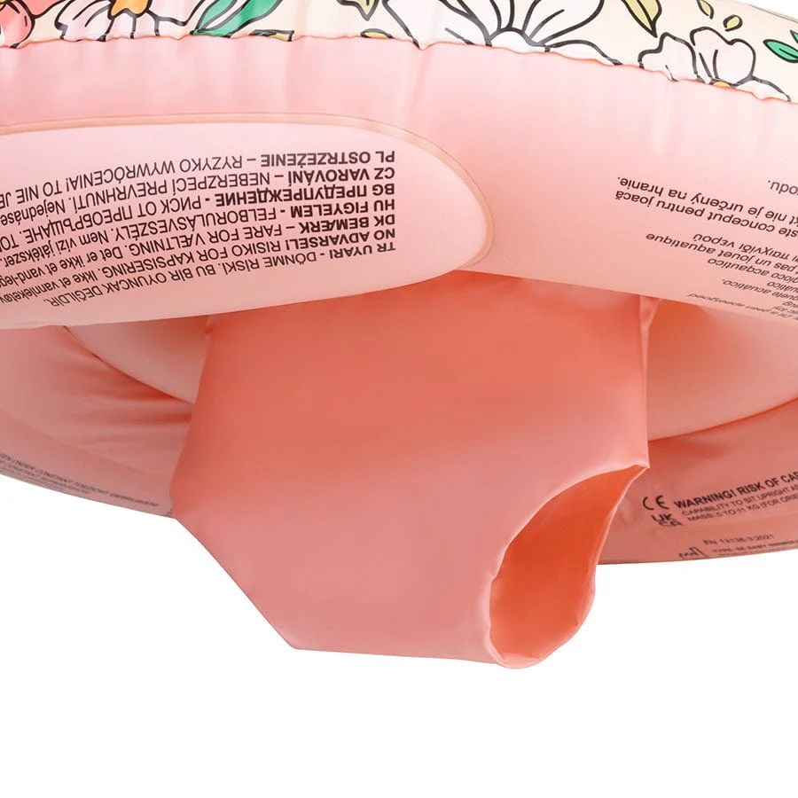 Swim Essentials Pink Blossom Bebek Sırt Destekli Yüzme Simidi 0-1 Yaş 