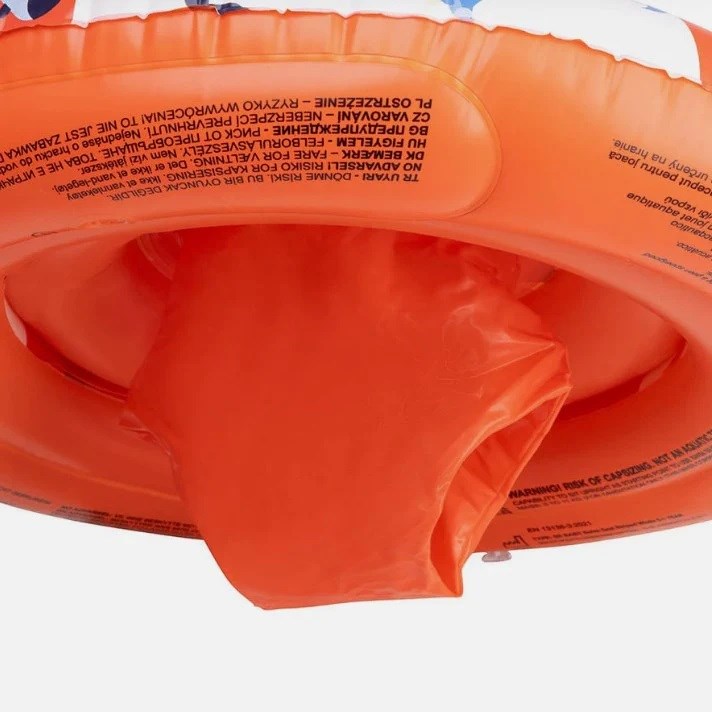 Swim Essentials Red White Whale Bebek Sırt Destekli Yüzme Simidi 0-1 Yaş 