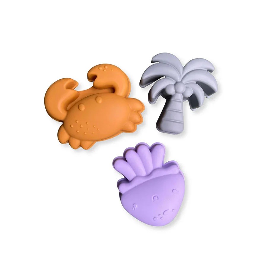 Swim Essentials Abstract Silikon Oyuncak Seti - Kova, Kürek ve 3 adet Kalıp 