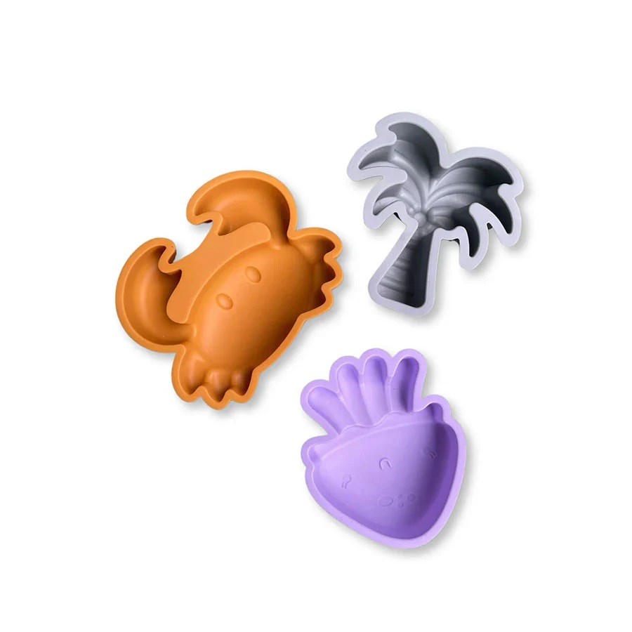 Swim Essentials Abstract Silikon Oyuncak Seti - Kova, Kürek ve 3 adet Kalıp 