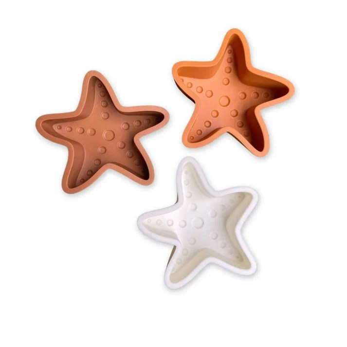 Swim Essentials Sea Star Silikon Oyuncak Seti - Kova, Kürek ve 3 Adet Kalıp 