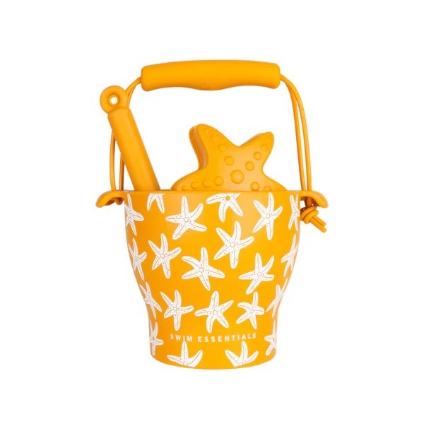 Swim Essentials Sea Star Silikon Oyuncak Seti - Kova, Kürek ve 3 Adet Kalıp 