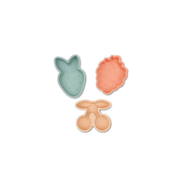Swim Essentials Green Flowers Silikon Oyuncak Seti - Kova, Kürek ve 3 adet Kalıp 