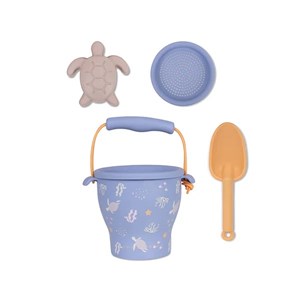 Swim Essentials Turtle Silikon Oyuncak Seti -Kova, Kürek ve 3 adet Kalıp