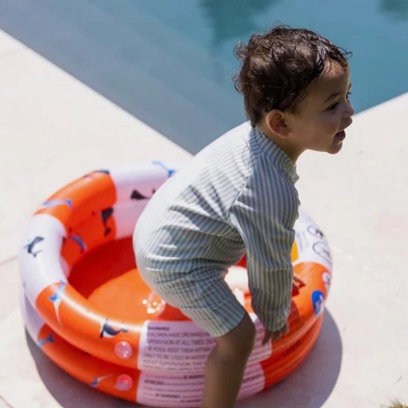 Swim Essentials Red White Whale Bebek Şişme Oyun ve Yüzme Havuzu 60cm 