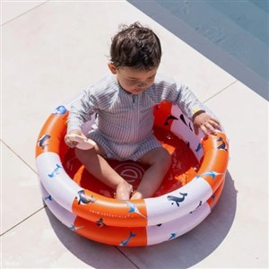 Swim Essentials Red White Whale Bebek Şişme Oyun ve Yüzme Havuzu 60cm