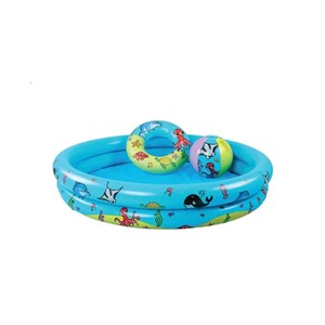 Swim Essentials Bebek Şişme Oyun ve Yüzme Havuzu Seti - Havuz/Simit/Plaj Topu