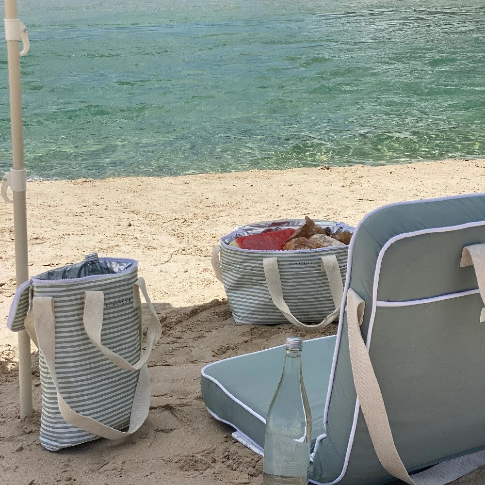 Sunnylife  Soğutucu Çanta - Palma Sage Stripe 