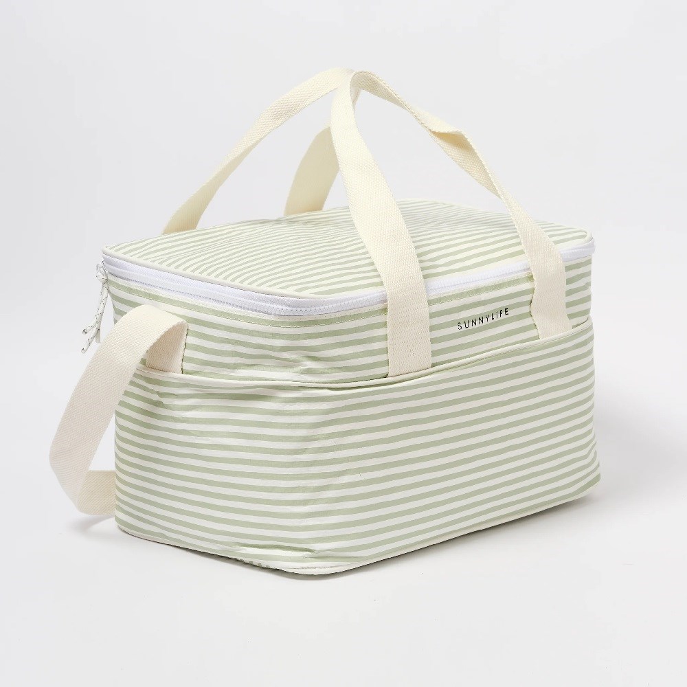 Sunnylife Hafif Soğutucu Çanta -Palma Sage Stripe 