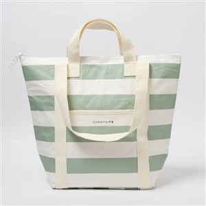 Sunnylife Hafif Soğutucu Çanta -Palma Sage Stripe