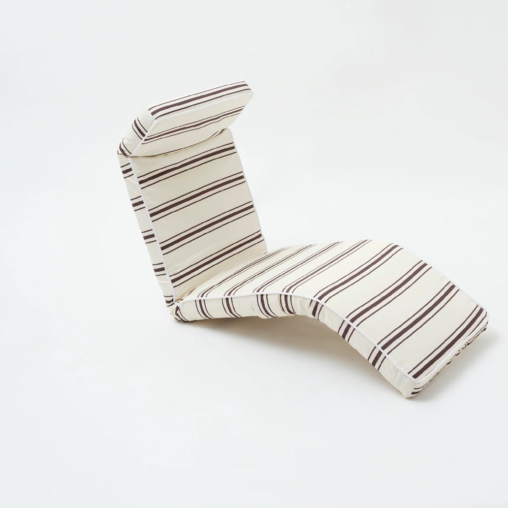Sunnylife Taşınabilir Plaj Yatağı - Charcoal Stripe 