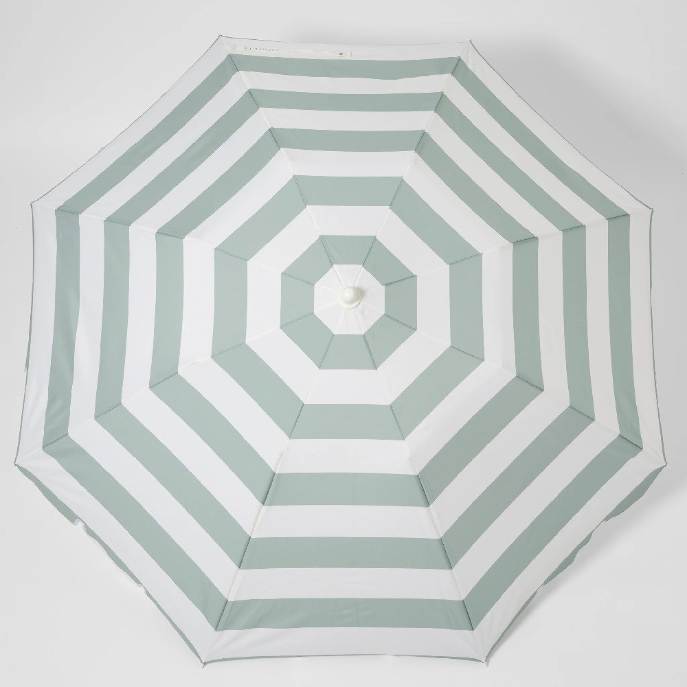 Sunnylife Plaj Şemsiyesi - La Palma Sage Stripe 