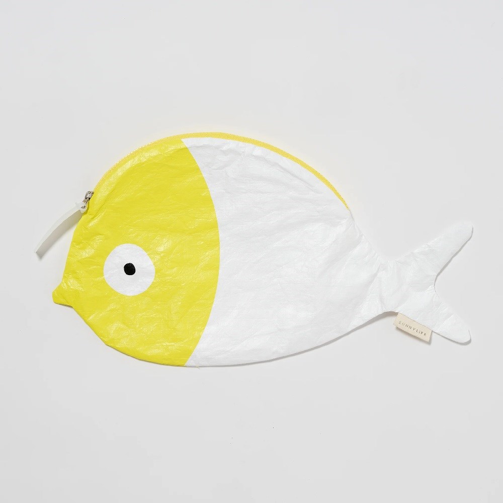 Sunnylife Çocuk Islak/Kirli Çantası Fish Neon Sarı 