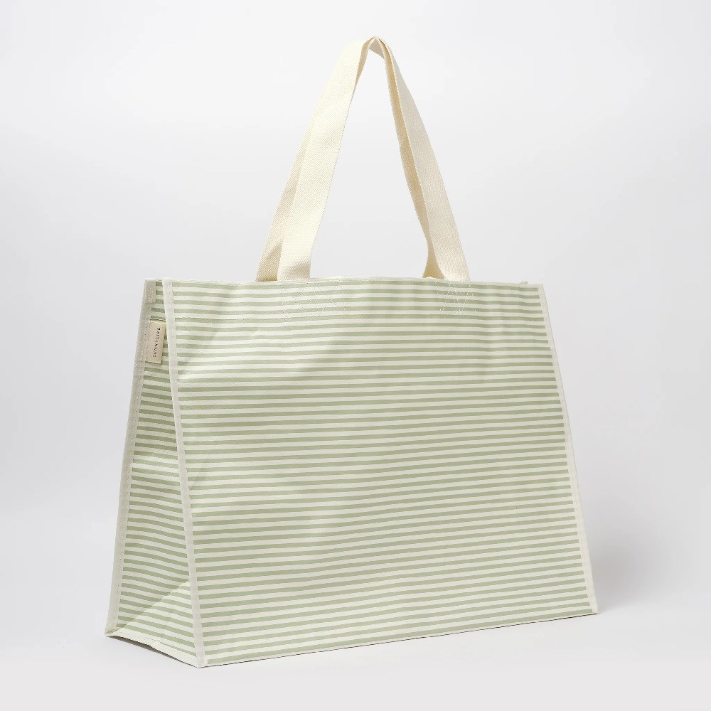 Sunnylife Plaj Çantası - La Palma Sage Stripe 