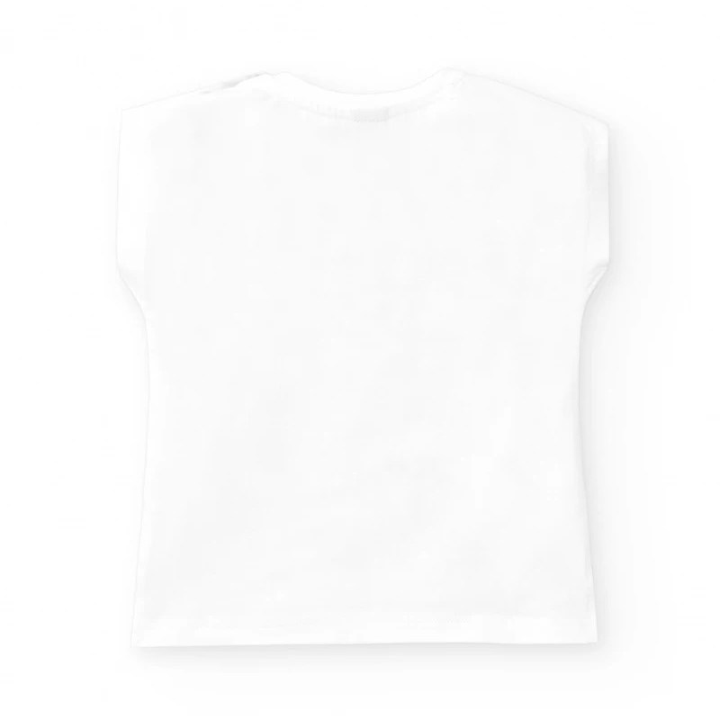 Tuc Tuc Yazlık Kız Çocuk T-shirt Beyaz