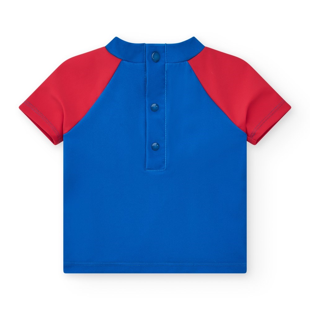Tuc Tuc Yazlık Erkek Çocuk UV Korumalı T-Shirt  Mayo Mavi