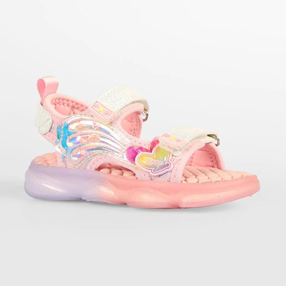 Vicco Can Işıklı Kız Çocuk Sandalet Pembe