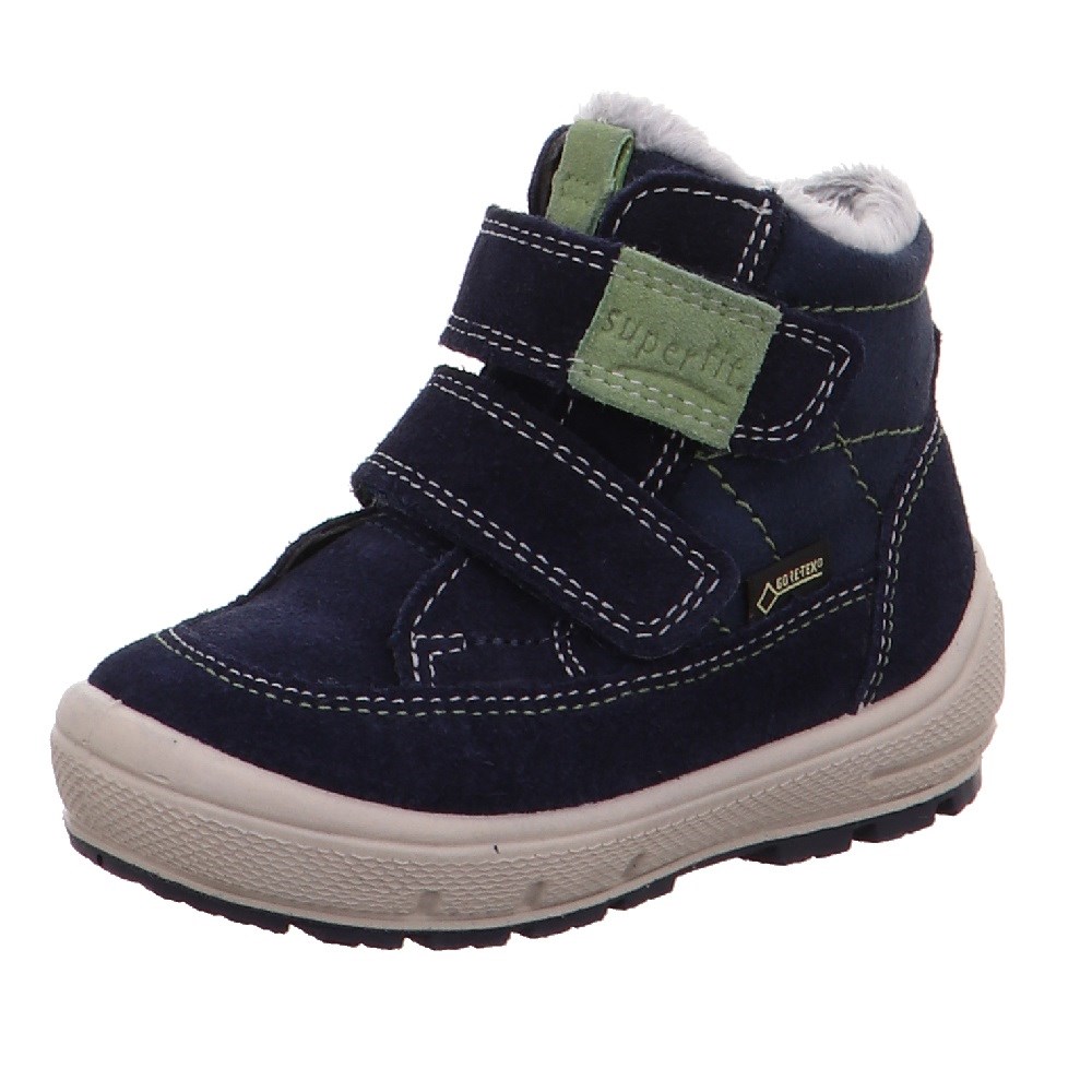 SuperFit Kışlık Süet/Tekstil Goretex Bot Koyu Mavi